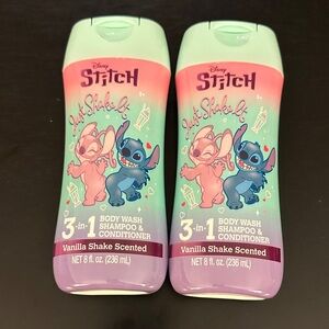 Disney Stitch 3 in 1 Kids Body Wash, Shampoo & Conditioner Vanilla Shake Scent